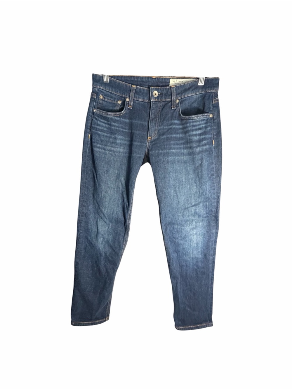 Rag & Bone DRE Low Rise Slim Boyfriend Dark Wash Denim Jeans Sz 25